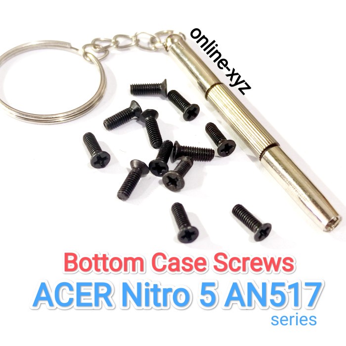 baut mur sekrup casing ACER Nitro 5 AN517 41 43 44 45 46 46 nitro5 amd ryzen intel core i5 i7 i9