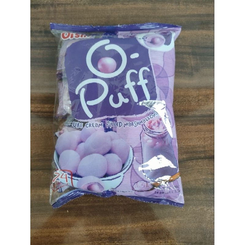 

Philippine - Oishi O-puff Ube Cream Filled Marshmallow isi 24