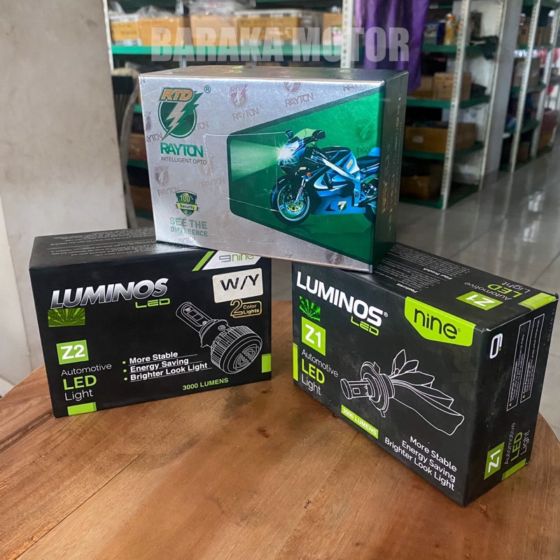 Lampu Depan Led Universal Merek (RTD 3 Mata, RTD 6 Mata, Luminos Z1, Luminos Z2)