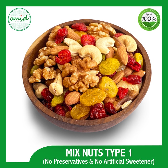 

1 Kg - Mix Nuts and Dried fruits | Type 1