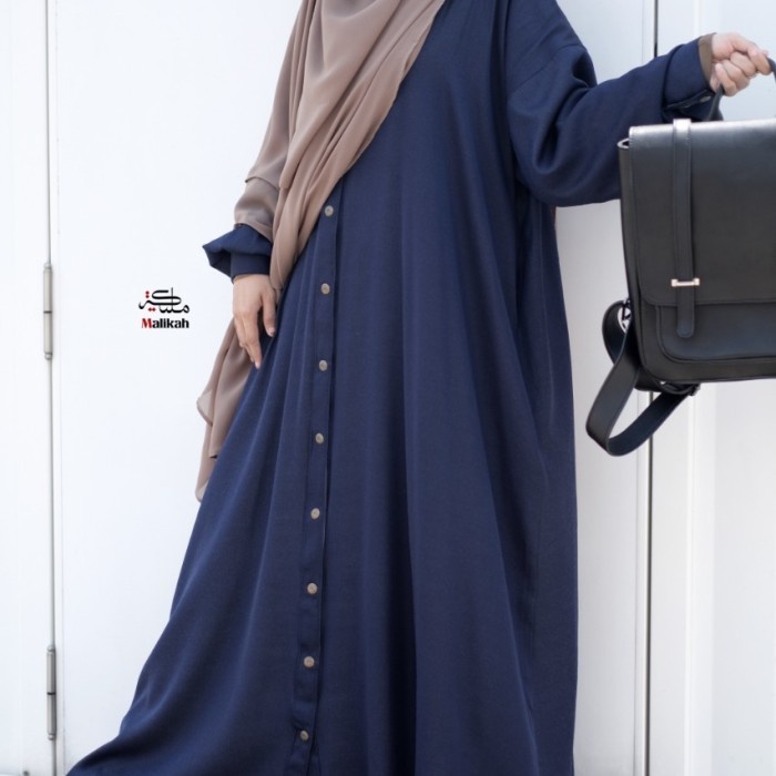 PROMO TERBATAS JADE Denim Gamis Abaya - Abaya Malikah #ayranashwa