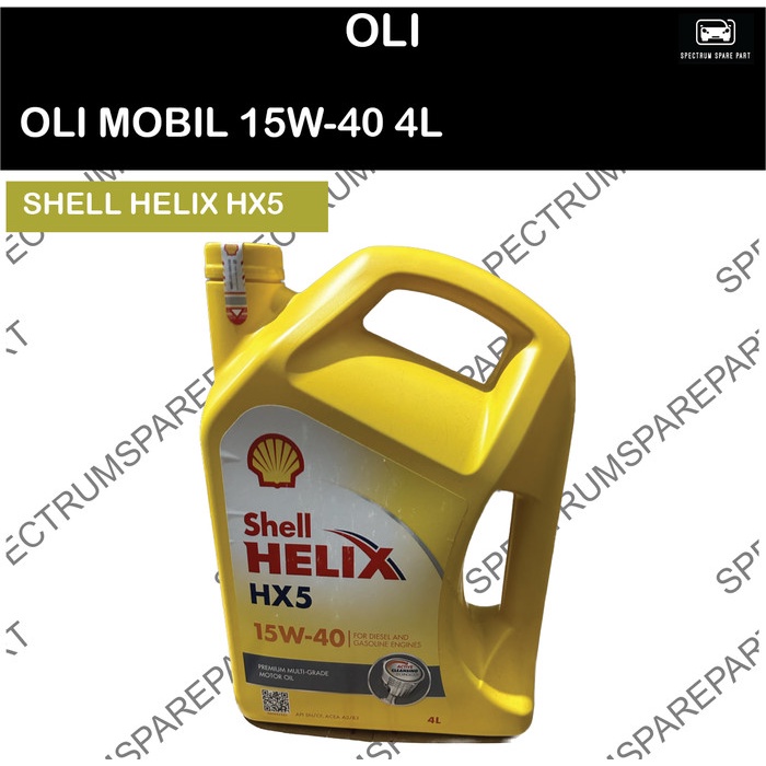 OLI MOBIL SHELL HELIX HX5 15W-40 4L BENSIN - DIESEL