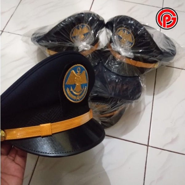 Best Seller Topi Pet Perhubungan Pria / Topi pet Perhubungan Wanita / Topi Pet Kemenhub / Topi Pet D