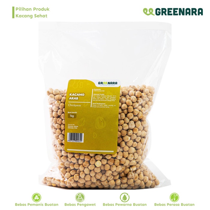 

[KUALITAS PREMIUM] Kacang Arab 1 Kg / Chickpeas Termurah
