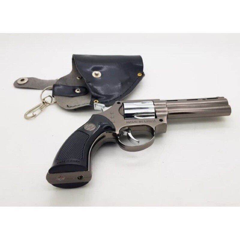 unik 0Pistol Korek Api Bara Jet Korek Pistol Pyhton Colt Revolver Korek Gas Isi Ulang