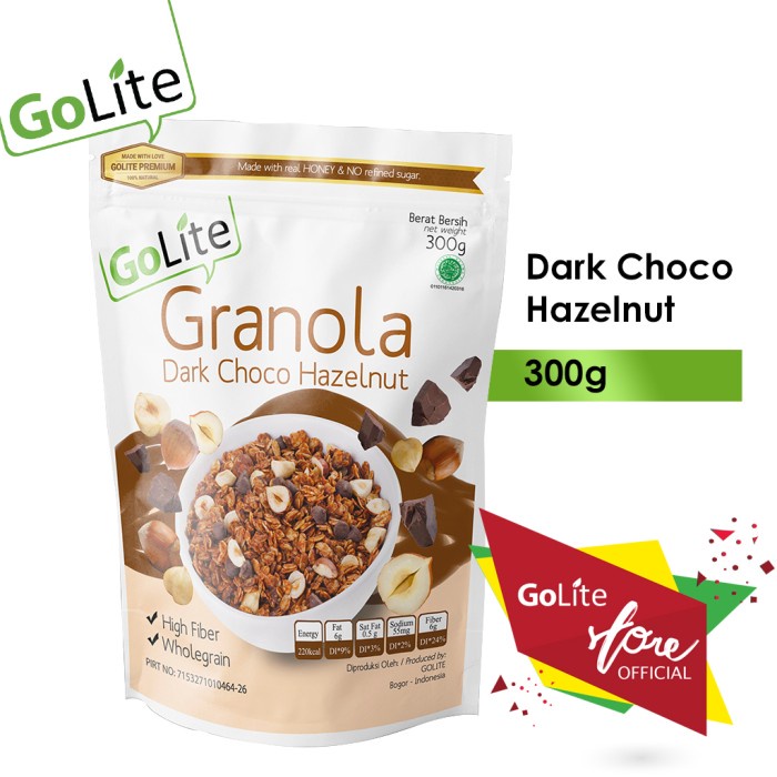 

✨PROMO✨ -GoLite Granola Dark Chocolate Hazelnut 300g