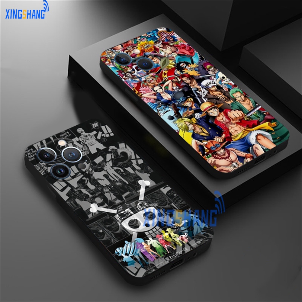 Casing hp Infinix Hot 30i Note 12 2023 G96 Pro Zero 5G Note11 11S NfC Hot20S 12 Play Pro Hot11 10T 10S 9 10 Play Samrt 7 6 5 Hot Classic Anime Pirate King Full Screen Design All Inclusive Soft Case XinShang
