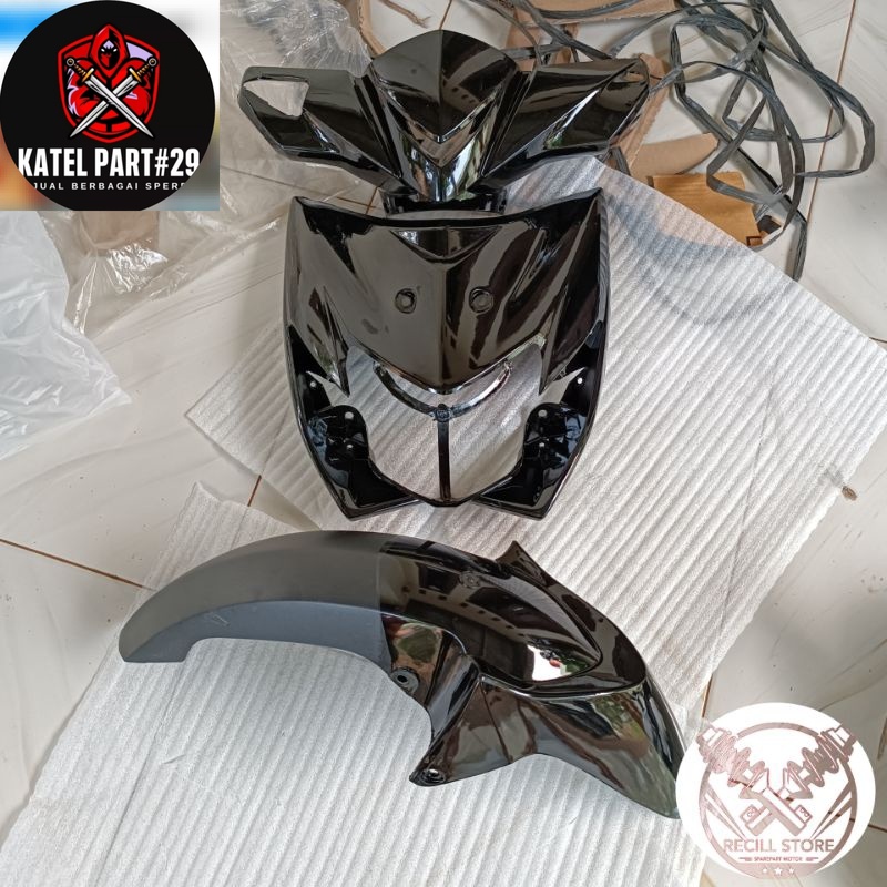 Cover body depan honda blade 110 lama hitam