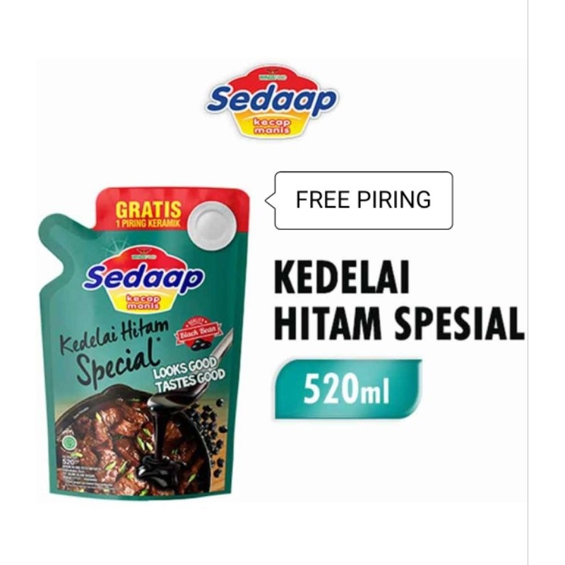 

Kecap SEDAP Manis Spesial 520ML Free Piring