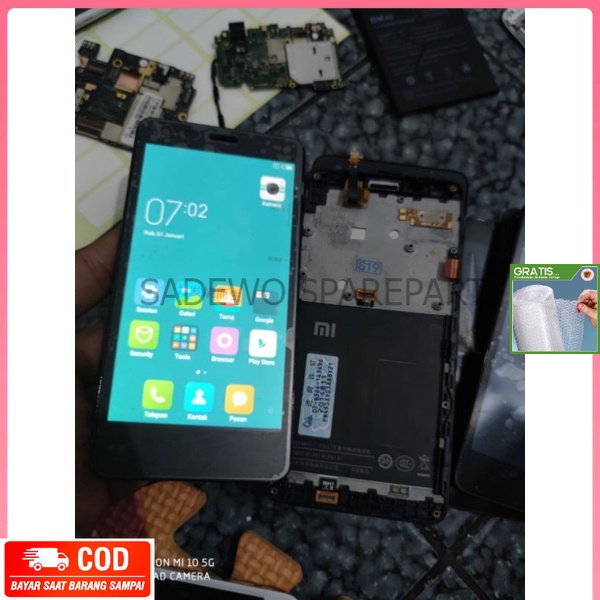 GARANSI LCD TOUCSCREEN TC FULSET BEZEL REDMI 2 REDMI 1S  ORIGINAL MINUS TOUCHSCREEN