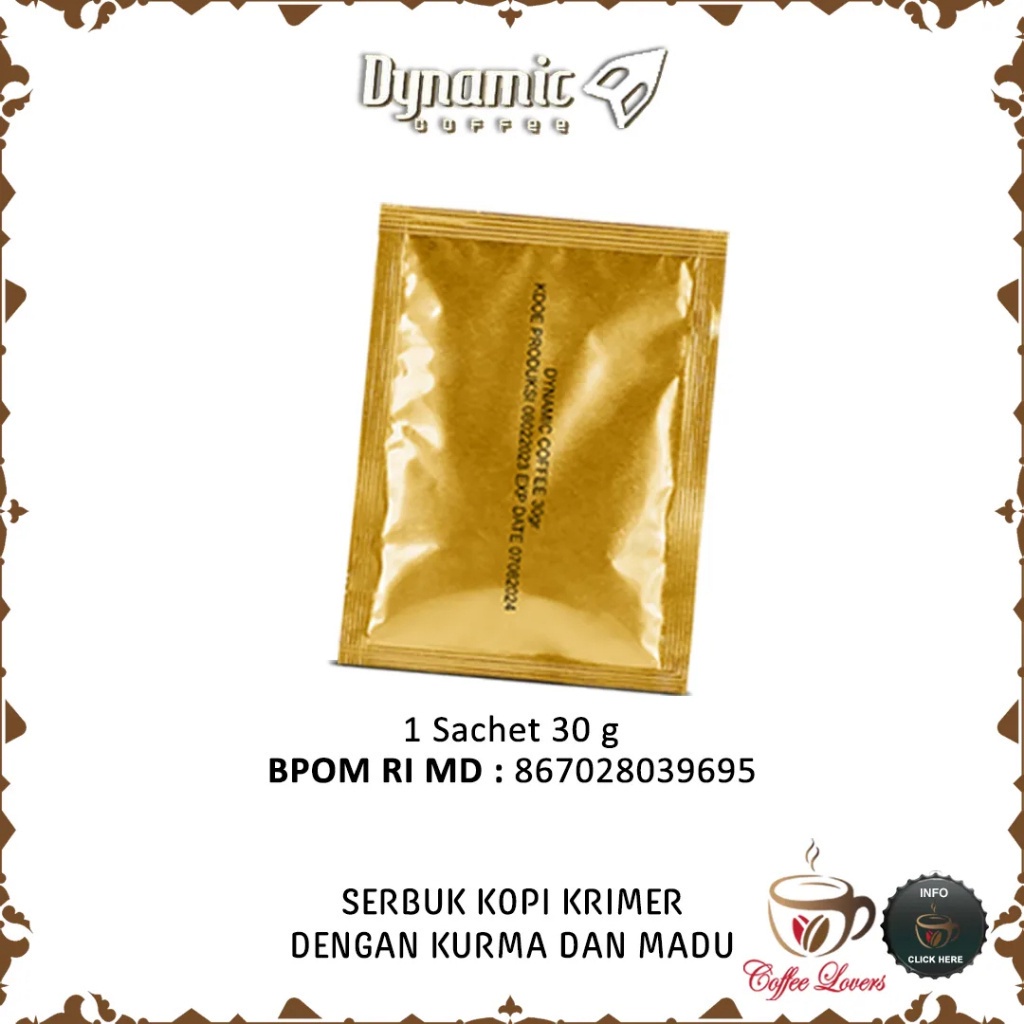 

Kopi Dynamic ecer Isi 1 saset Kopi Dinamik Original 100% BPOM HALAL