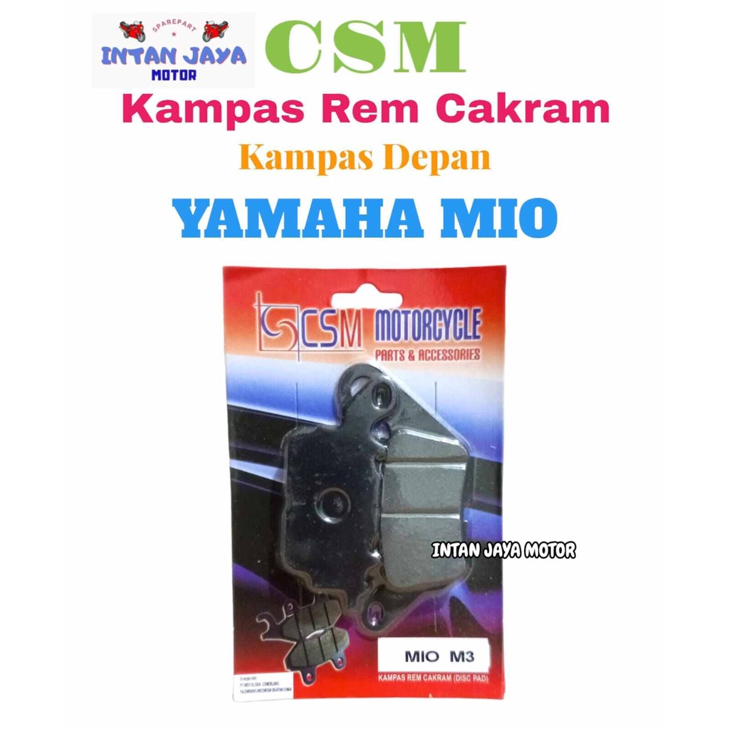 1 PCS CSM DISPAD DEPAN MOTOR YAMAHA MIO M3KAMPAS REM CAKRAM MIO M3 KAMPAS DEPAN MOTOR MIO M3 KAMPAS 