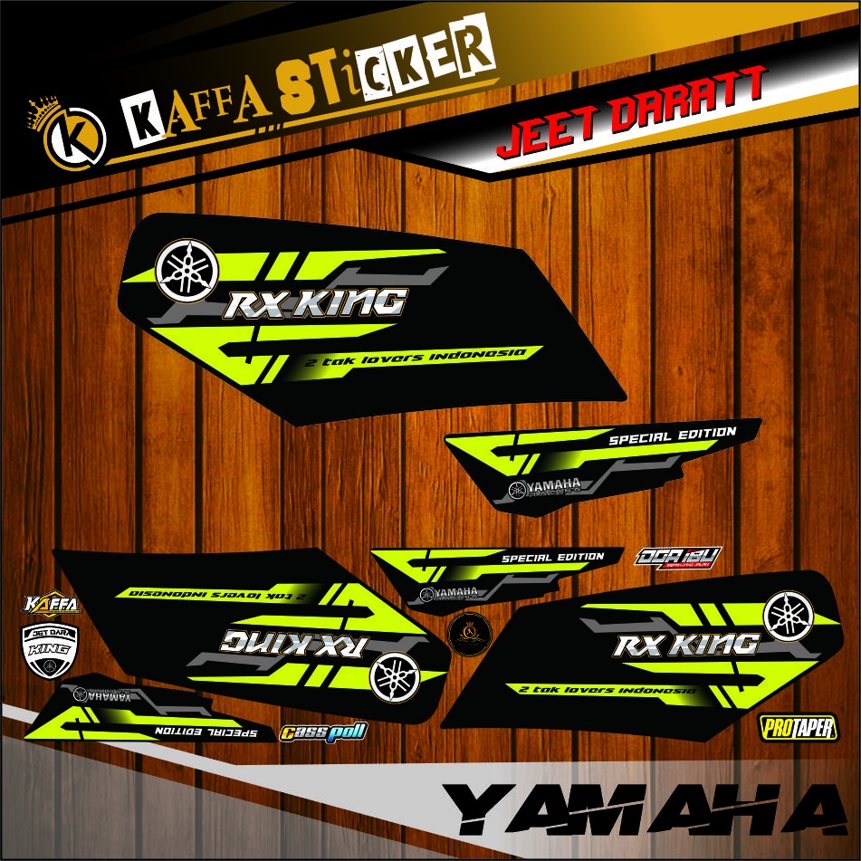 VARIASI LIS SIMPLE Sticker Striping Variasi polet Rx King - Striping Motor Rx King STIKEWR SIMPLE
