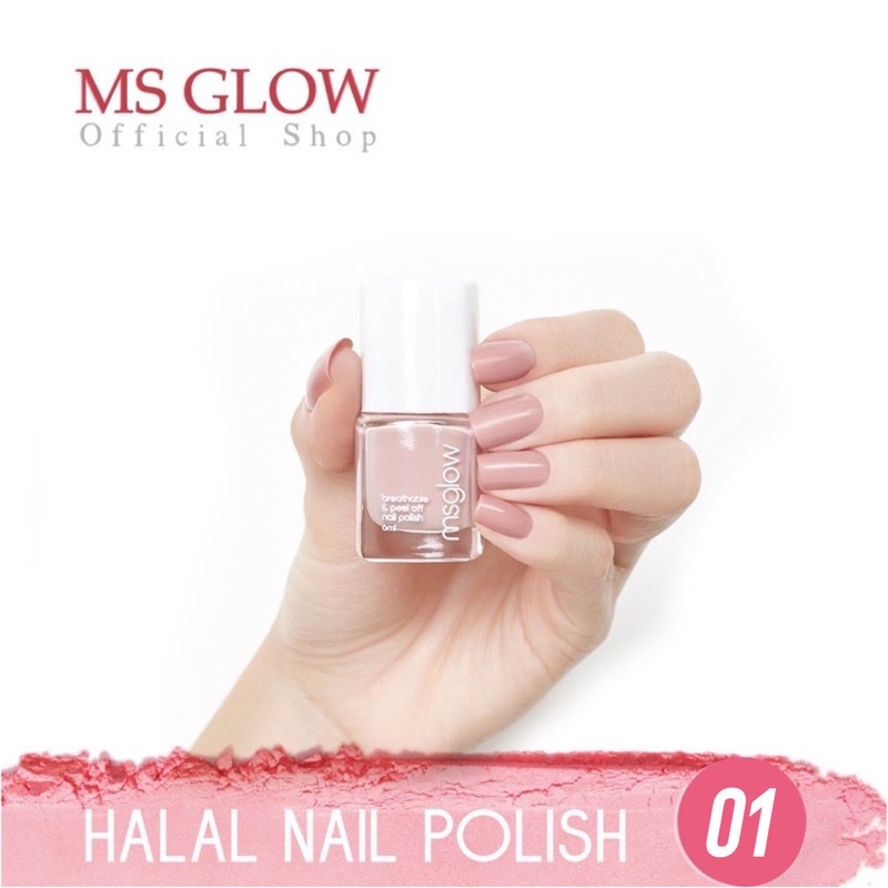MsGlow Nail Polish / Kuteks Cat Kuku Pewarna Kuku / Kutek Halal / MS GLOW | A.32