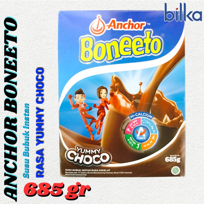 

ANCHOR BONEETO Susu Bubuk Instan Yummy Choco 685gr