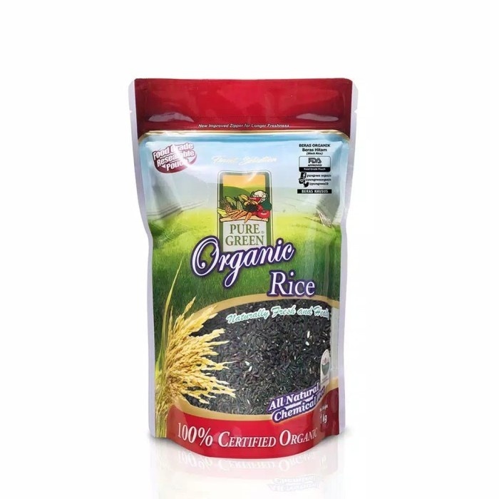 

Ready Puregreen Organic Rice Beras Organik Beras Hitam (Black Rice) 1 kg