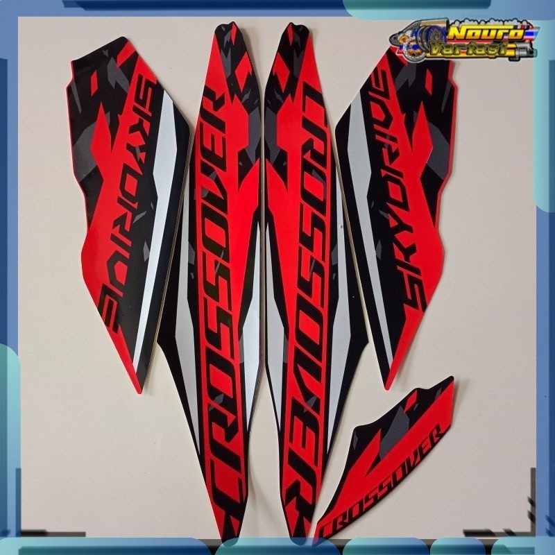 Stiker Striping Suzuki SkyDrive sky drive crossover 2020 merah motor bagus