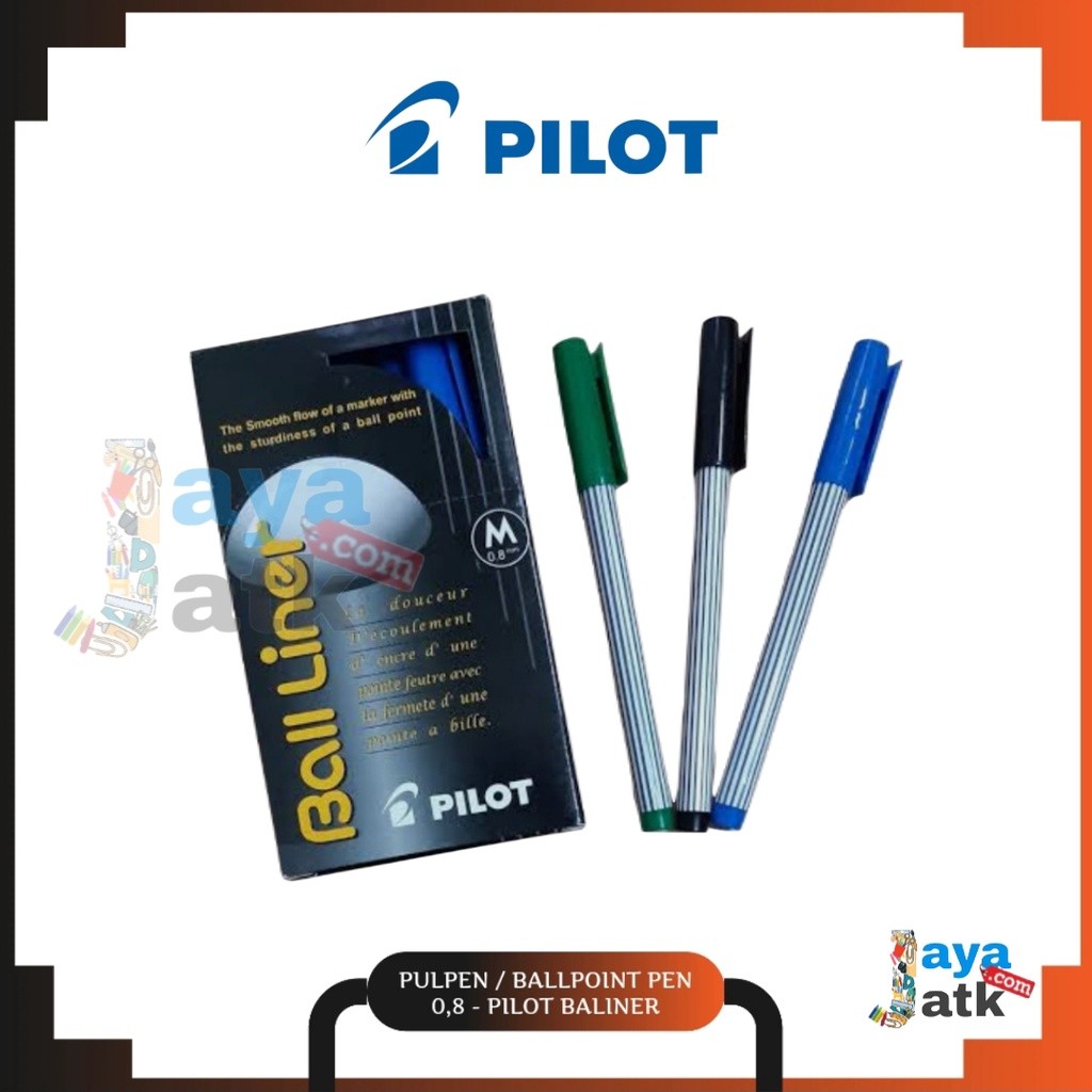 

Pulpen Ballpoint Pena 0,8 - Pilot Balliner