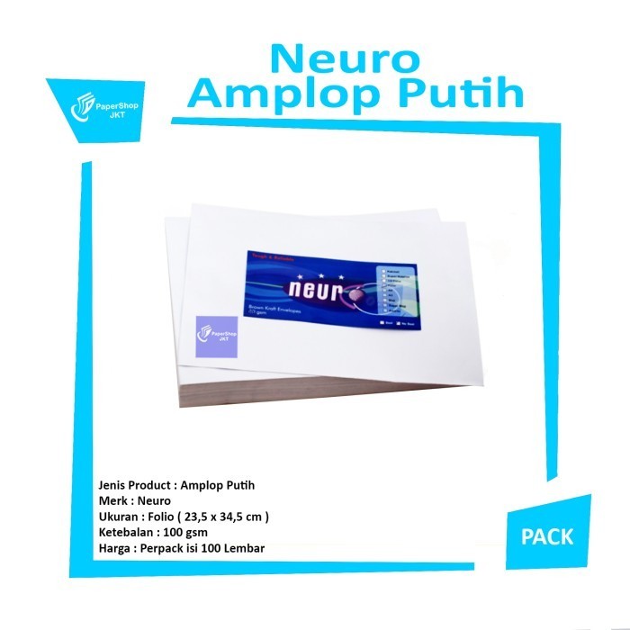 

TERMURAH!!! NEURO Amplop Putih Folio