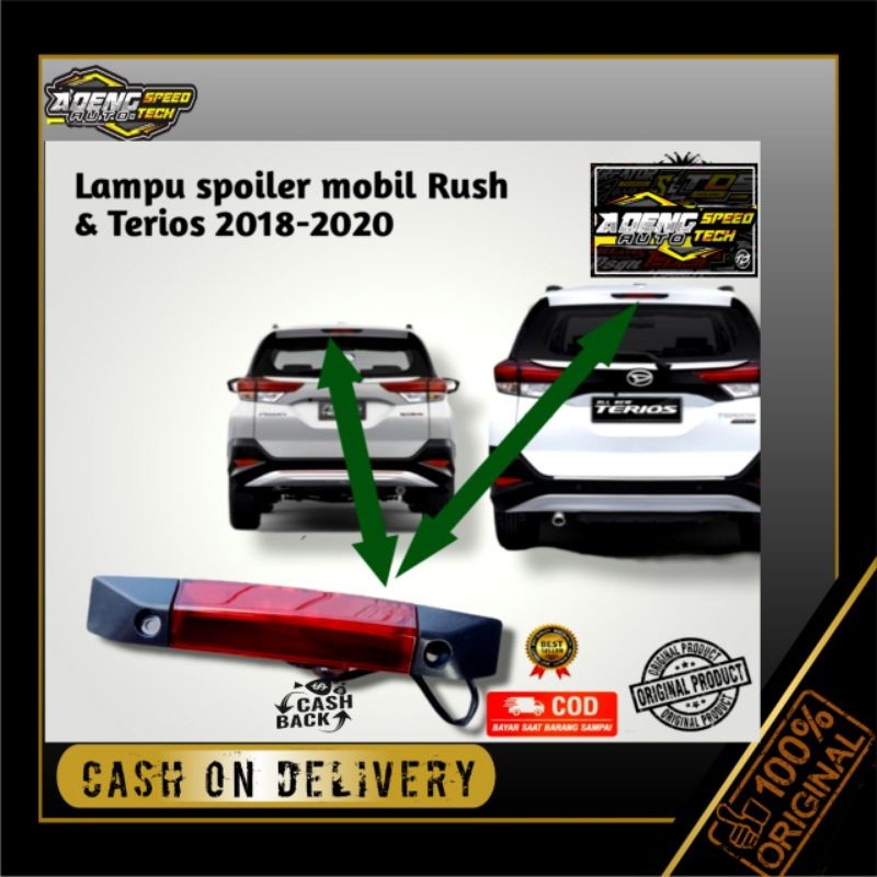lampu spoiler rush dan Terios tahun 2018 2019 2020 Lampu SPOILER