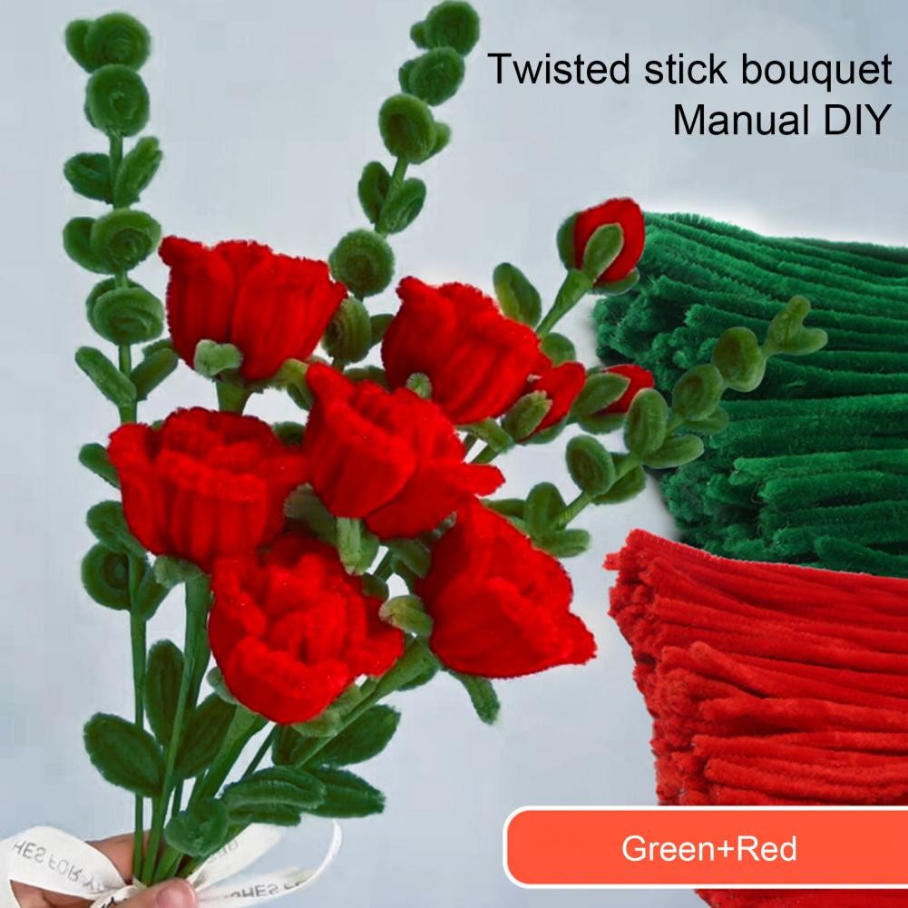 

200 Pcs Colorful Twisting Sticks DIY Crafts Flexible Iron Wire Perfect Pipe Cleaners Chenille Stems Handmade Kids Ins Art Crafts