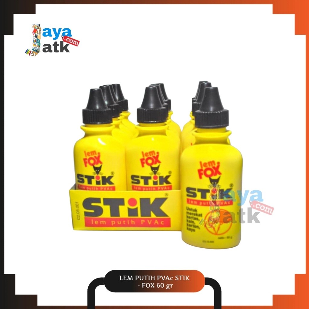 

Lem Putih PVAc Stik - Fox 60 gr