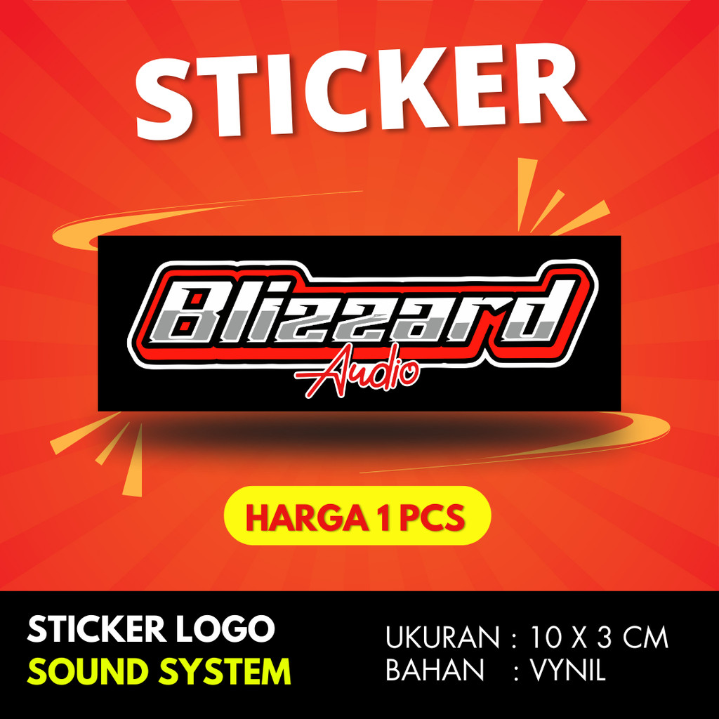

Sticker sound system BLIZARD AUDIO BAHAN VYNIL ANTI AIR PREMIUM