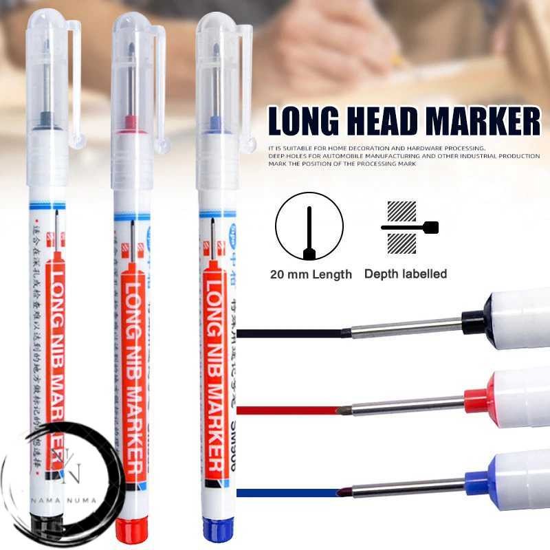 

NEW Spidol Kepala Panjang Long Nib Head Marker Waterproof - 317