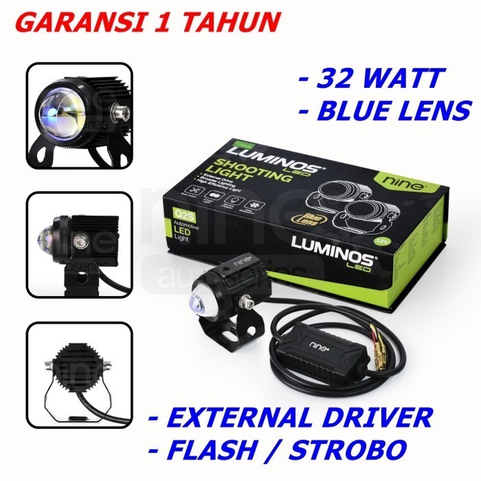 ORIGINAL LAMPU LED TEMBAK SOROT LASER 2 WARNA ORIGINAL LUMINOS Q2 - Q2S