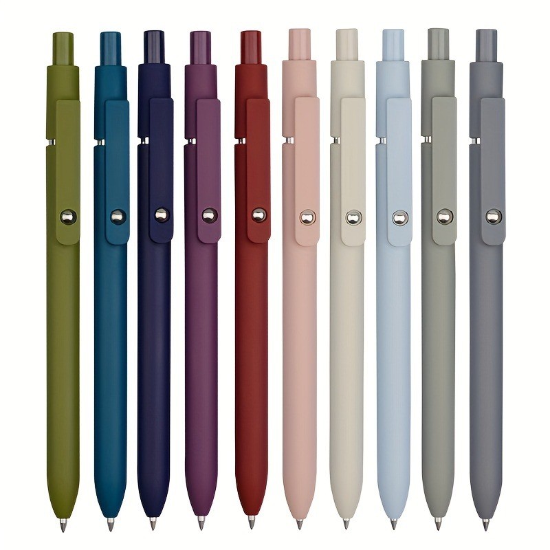 

5pcs/set 0.5mm Quick Dry Gel Pen Fine Tip Smooth Writing Pen, Cute Ballpoint Pen, Smooth Writing, School Office Supplies