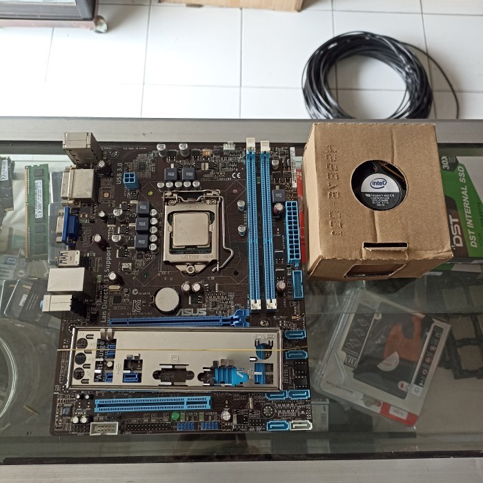 paket mobo prosesor fan intel core i7-3770  i3-2100 - mobo & i3-2100