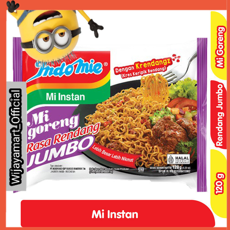 

Indomie Mi Instan Goreng Jumbo Rendang 120 g