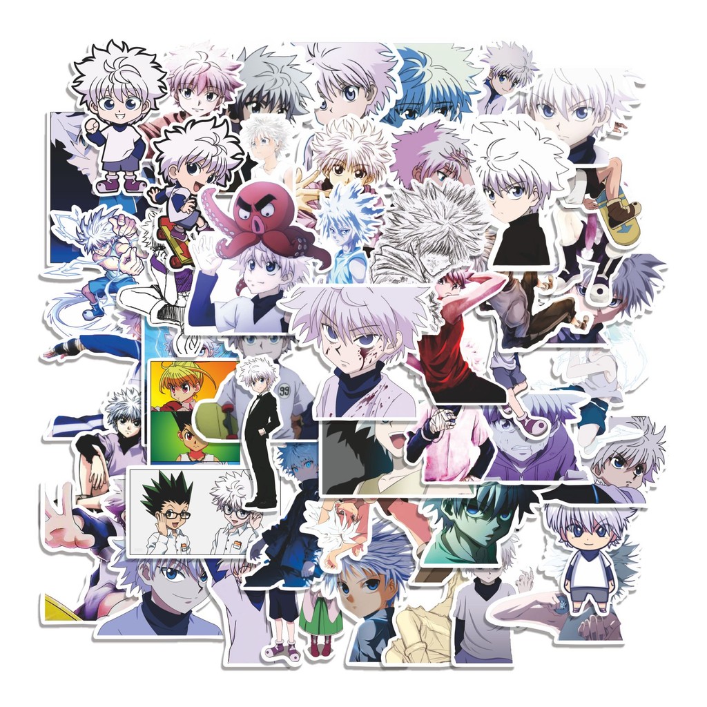 

COD 50 Pcs Stiker Anime Killlua (Hunter x Hunter) Lucu Anti Air Untuk Dekorasi Notebook Sepeda Skateboard Handphone