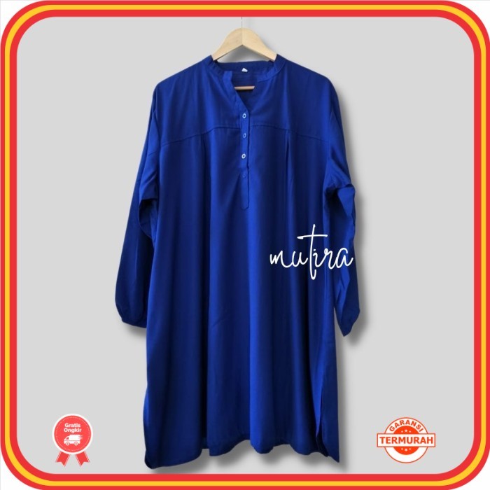 Tunik Muslim Wanita Keren Premium Berkualitas Style Korea /Tunik viscose polos atasan wanita jumbo k