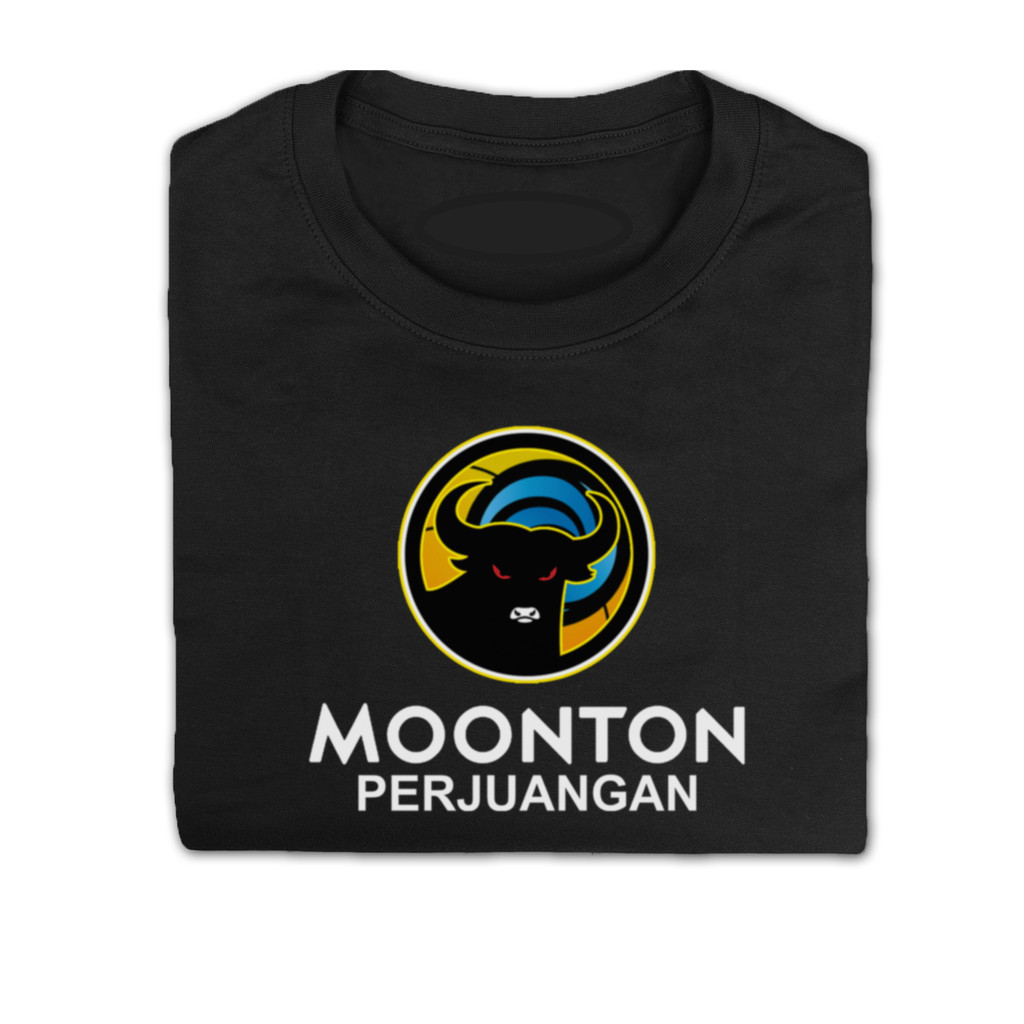KAOS T-SHIRT PREMIUM  Kaos Plesetan - Moonton Perjuangan UNISEX SIZE XS-XL COTTON COMBED 24S