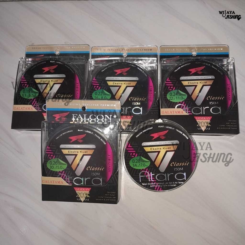 Senar Benang Falcon Atara Tali Pancing 150M Senar Galatama