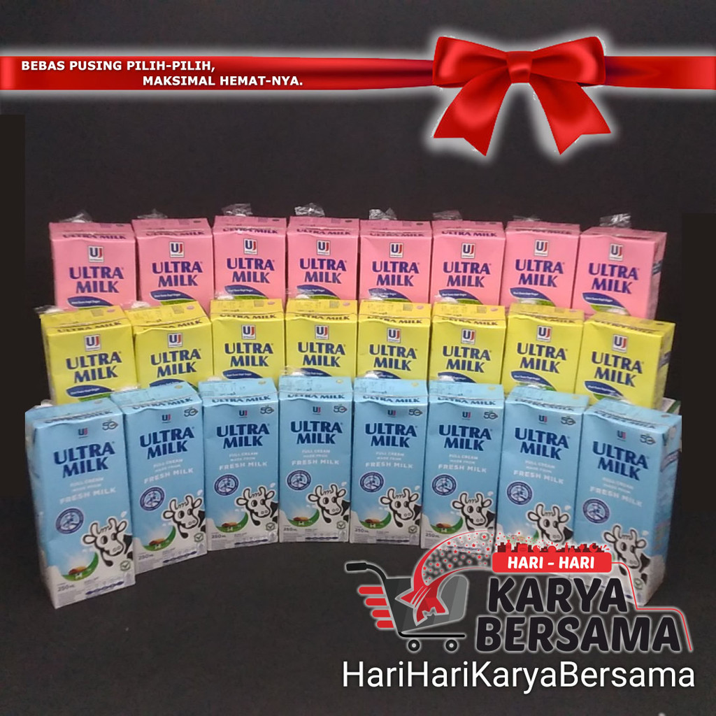 

PAKET BUNDLING ULTRA MILK UHT PLAIN STRAWBERRY COKLAT 250ML