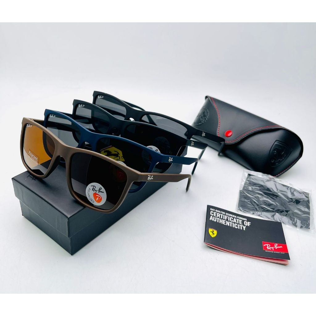 Kacamata Gaya RB Ferrari RB4349 Lensa Polarized Anti Silau