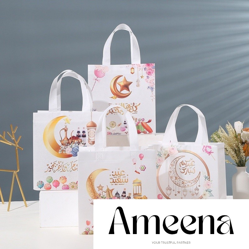

Satuan- Tas Lebaran Idul Fitri Ramadhan laminating anti air/ non woven- Gift bag non goodiebag souvenir Lebaran