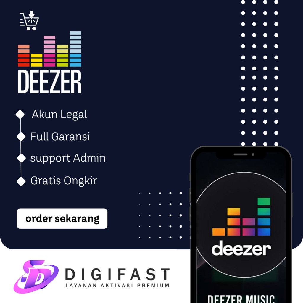 Deezer Premium 1 Tahun Murah Bergaransi