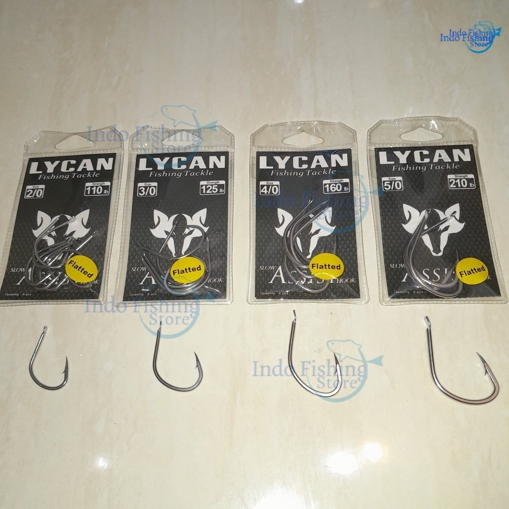 Slow Assist Lycan Single Hook Slow Jigging ASSIST Hook Lycan Fishing Tackle Flatted Kail Pancing