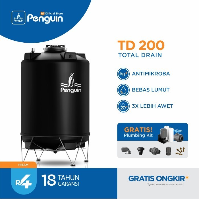 TERMURAH PENGUIN TANGKI / TOREN / TANDON PENGUIN TD 200 2000 LITER