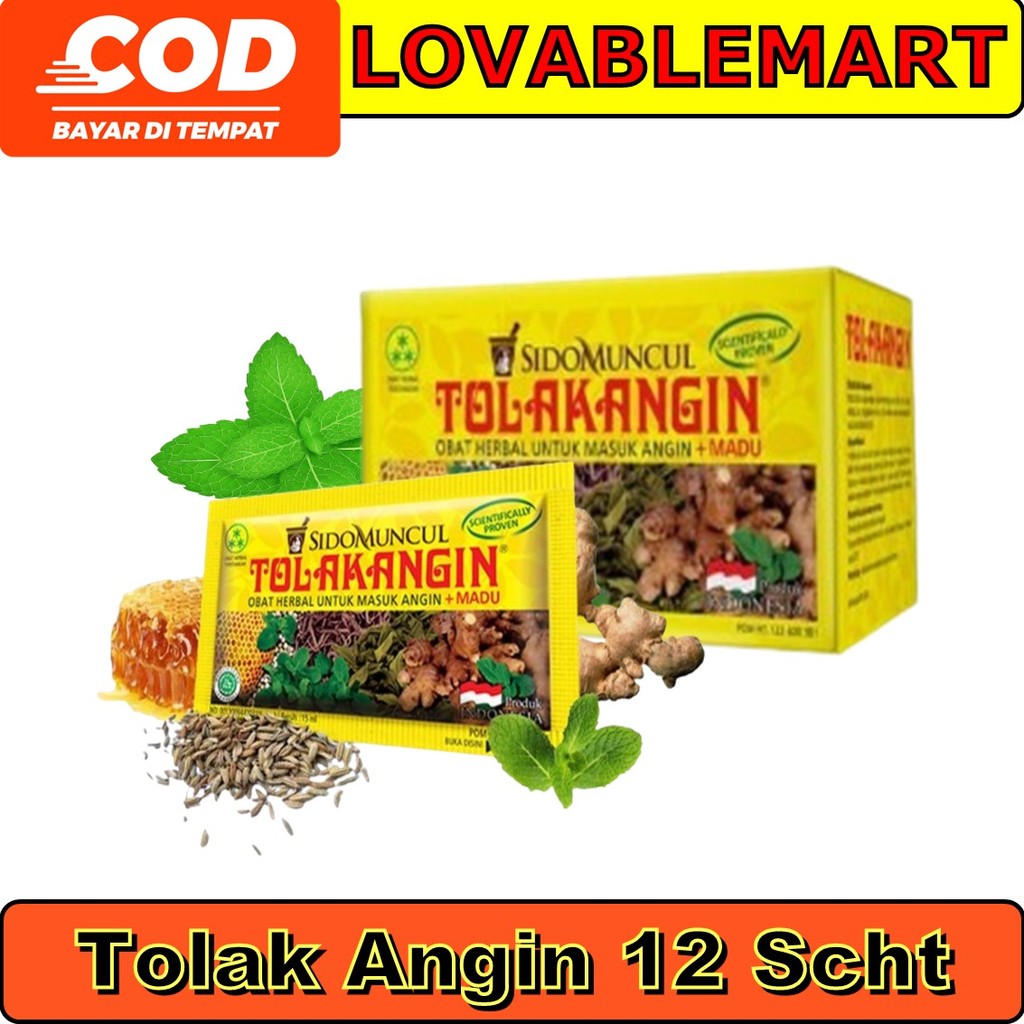 

Lovablemart Tolak Angin Cair Dus 12's Herbal - Masuk Angin Daya Tahan Tubuh