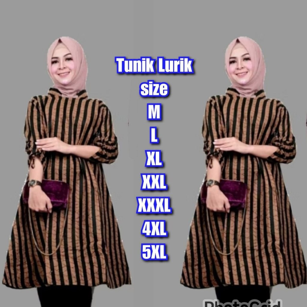 LURIK tunik batik lurik tunik salur ada jumbo 5xl