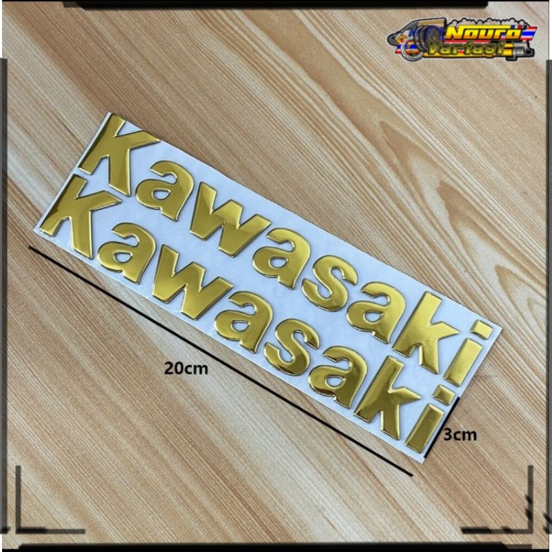 aksesoris motor emblem timbul logo Kawasaki tangki ninja r ninja ss