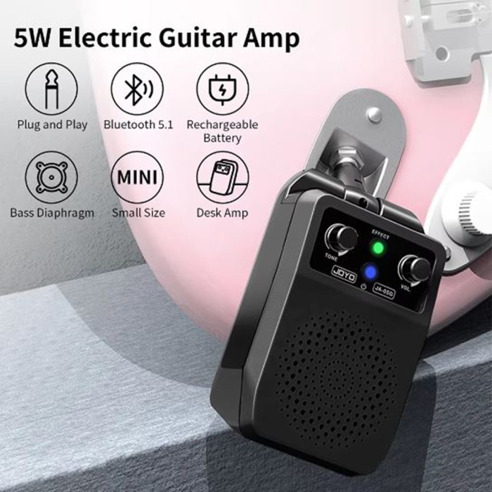 Joyo JA-05G Ampli Gitar Portable Rechargeable 5W Plug & Play Amplifier