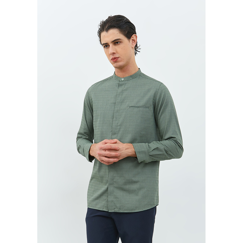 Jobb Dilkash Koko Pria Lengan Panjang Slim Fit Olive