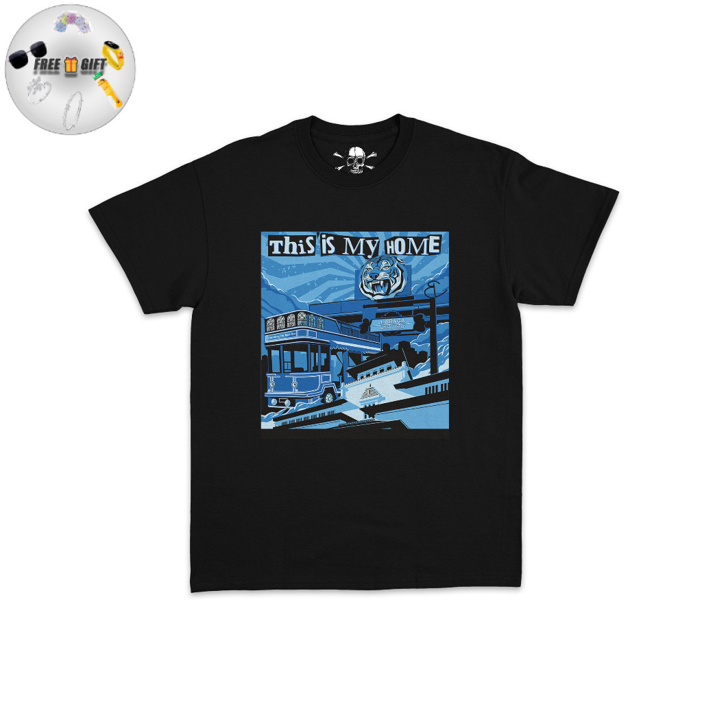 KAOS THIS IS MY HOME | BANDUNG CITY HITAM UNISEX COTTON 24S PRINT DTF