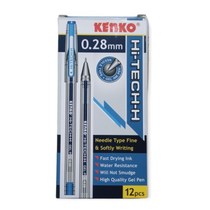 

PULPEN HITECH KENKO 0.28MM / PEN HI-TECH (1PAK/12PCS) - HITAM KENKO 0.28