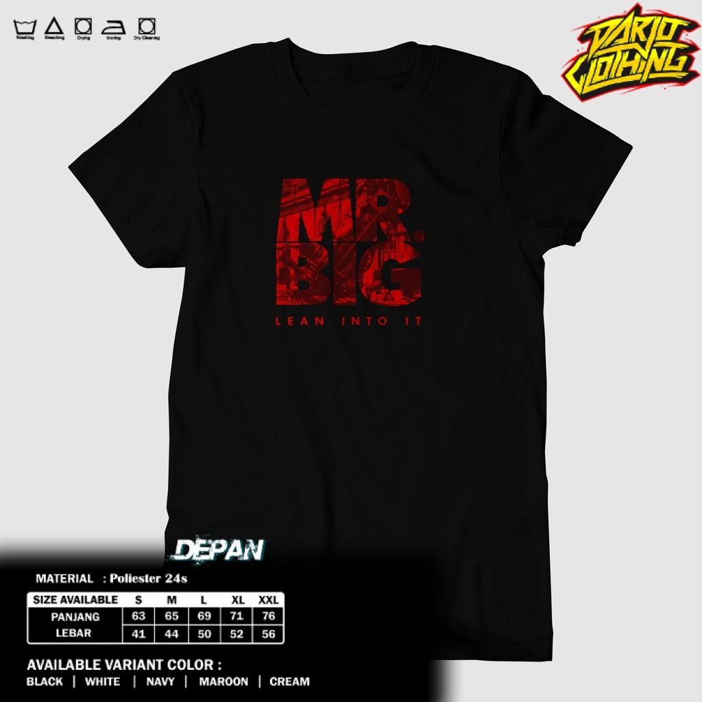 Toko Kaos Combed -  KAOS MR BIG - BAJU MR.BIG RED